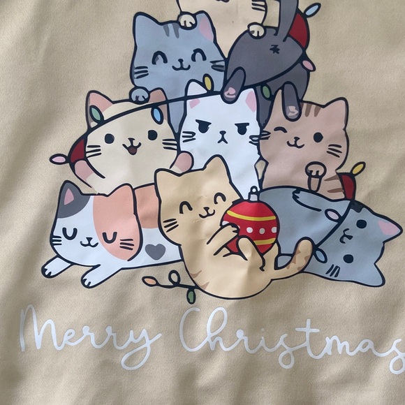 Cute Cat Tree Holiday Sweatshirt - Picture 8 of 10